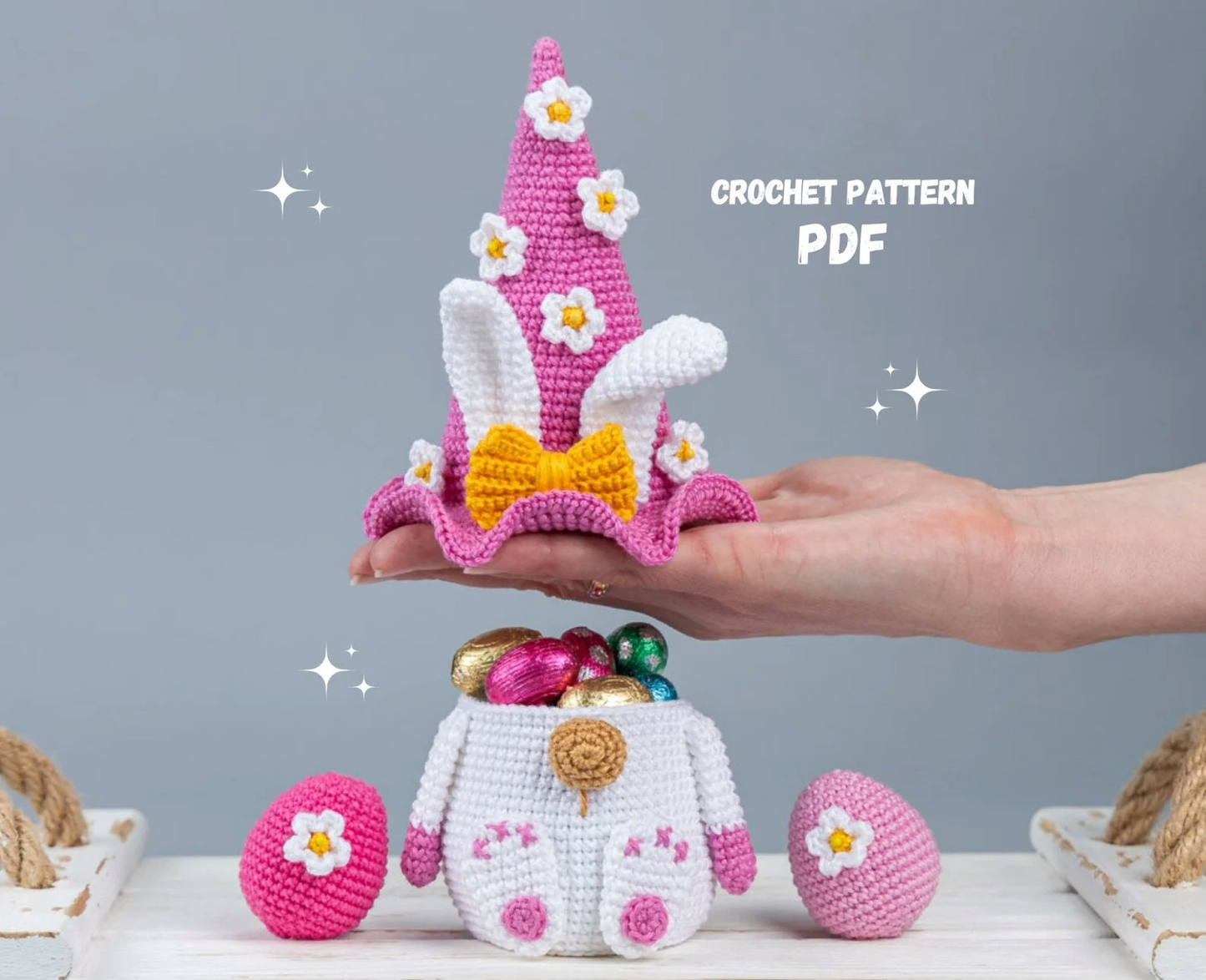 Easter Bunny & Chick Crochet Pattern Set